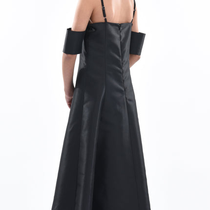 Black Bexley Hi-low Gown