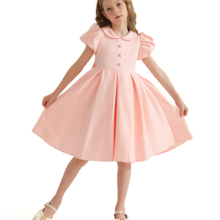 Blush Barrymore Teacup Button Dress