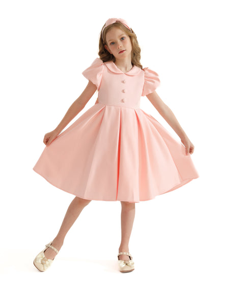 Blush Barrymore Teacup Button Dress