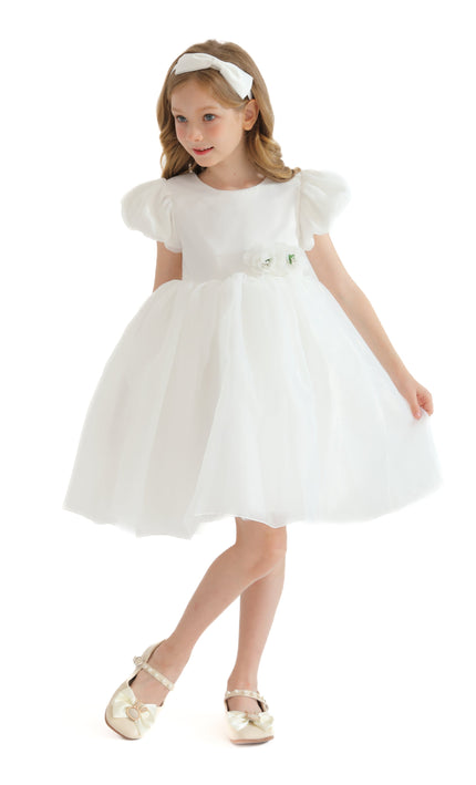 White D'Amico Floral Teacup Dress
