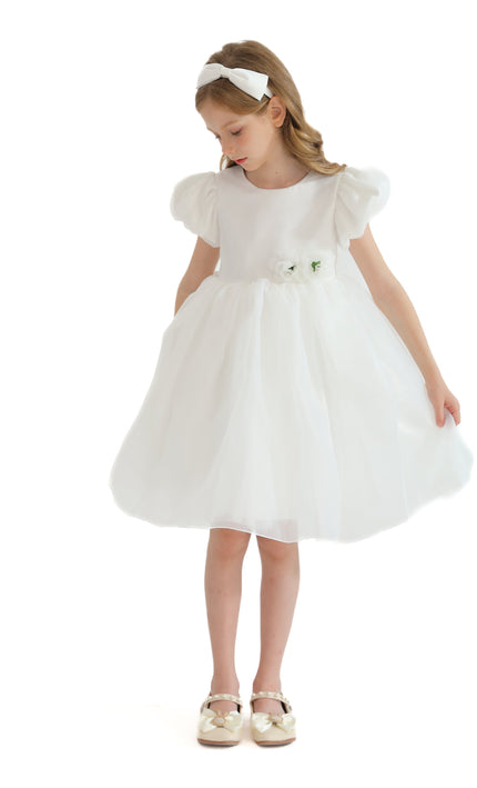 White D'Amico Floral Teacup Dress