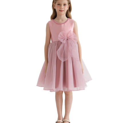 Pink Felice Tulle Bow Dress