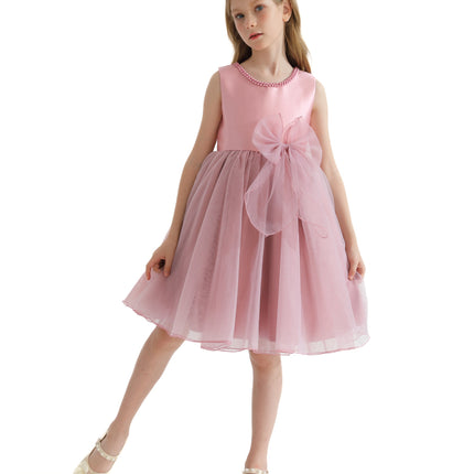 Pink Felice Tulle Bow Dress