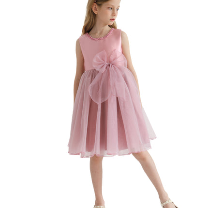 Pink Felice Tulle Bow Dress