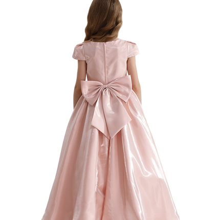 Pink Bow Long Brea Dress