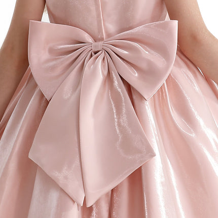 Pink Bow Long Brea Dress