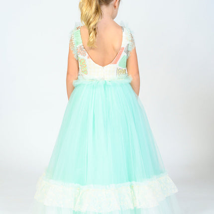 Mint Lynn Embroidered Dress