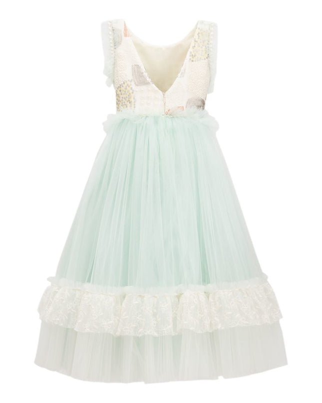 Mint Lynn Embroidered Dress