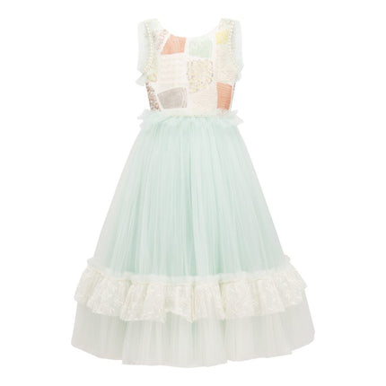 Mint Lynn Embroidered Dress