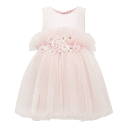 Pink Flower Tulle Dress