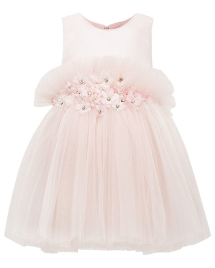 Pink Flower Tulle Dress