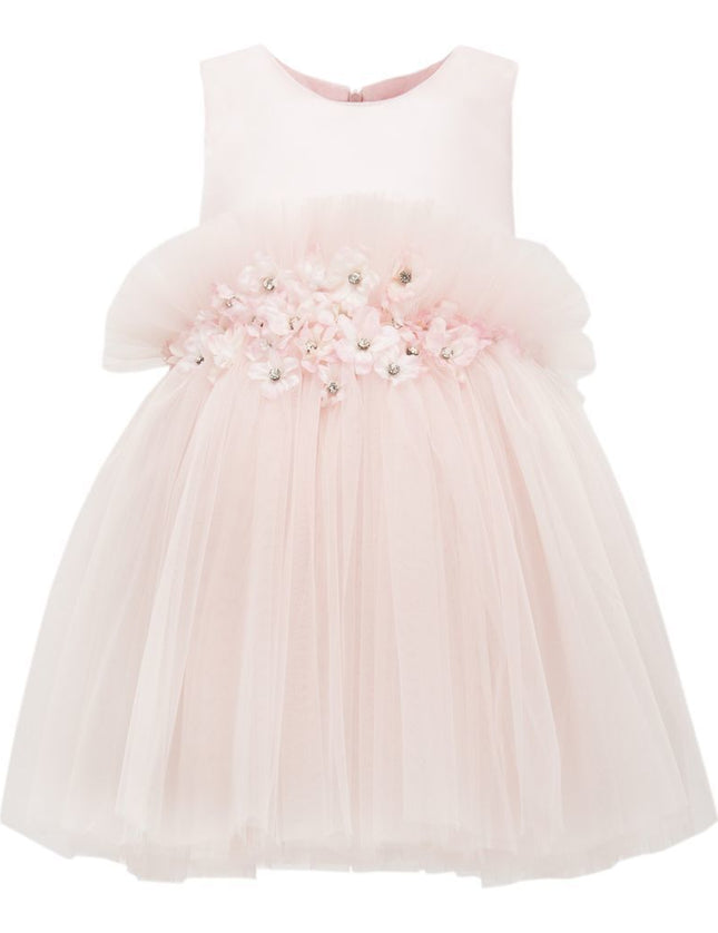Pink Flower Tulle Dress