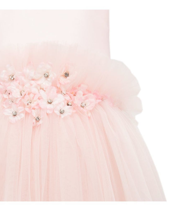 Pink Flower Tulle Dress