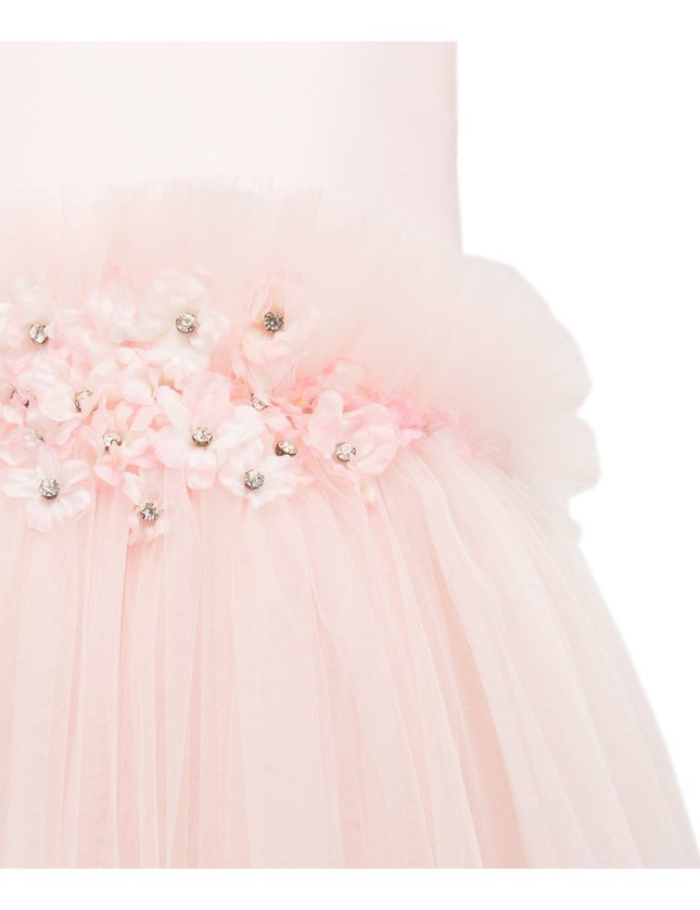 Pink Flower Tulle Dress