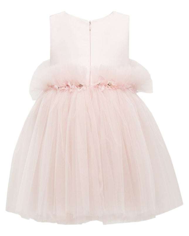 Pink Flower Tulle Dress