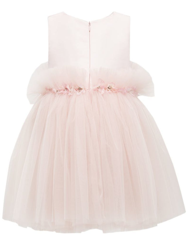Pink Flower Tulle Dress