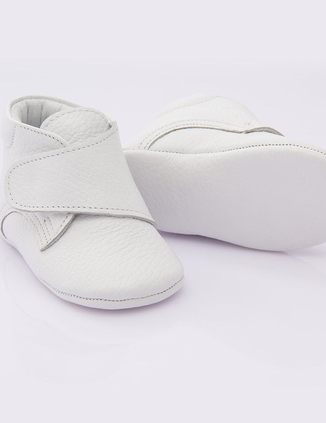 White Strap Ankle Booties