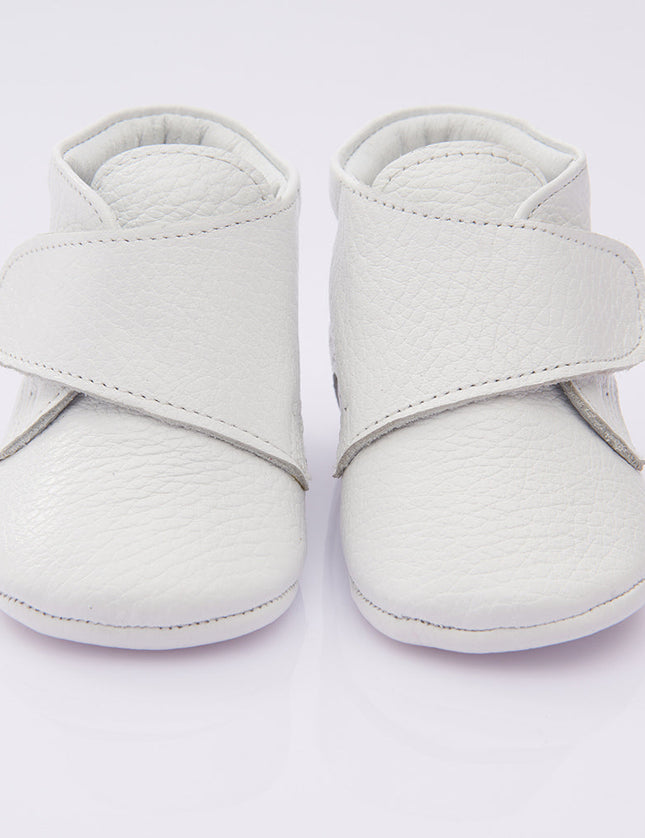 White Strap Ankle Booties