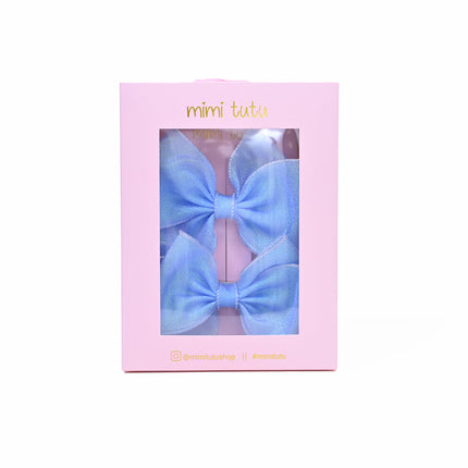 Shimmering Bow Hairclip Set