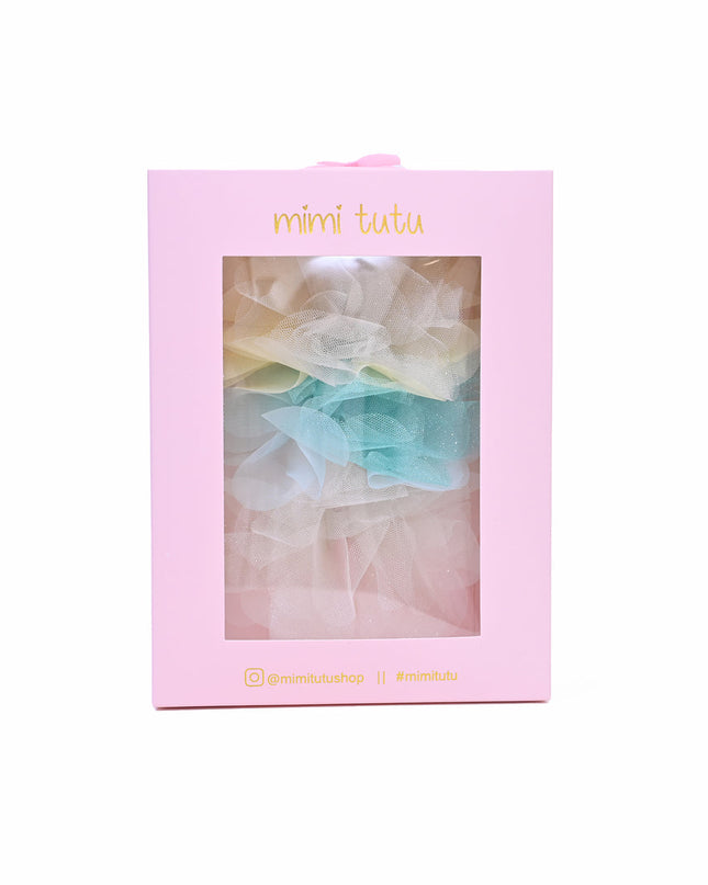 Tulle Flower Bow Hairclip Set