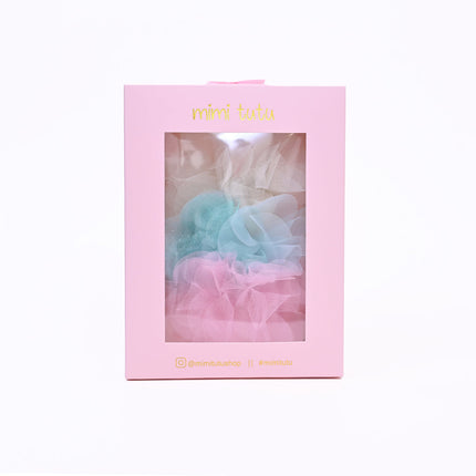 Tulle Flower Bow Hairclip Set