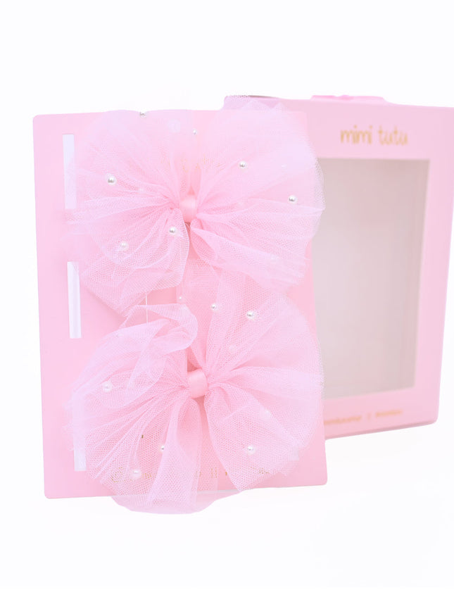 Kidsatelier-Tulleen-MTHC4204-tulle-bow-pearl-accented-hairclip-set