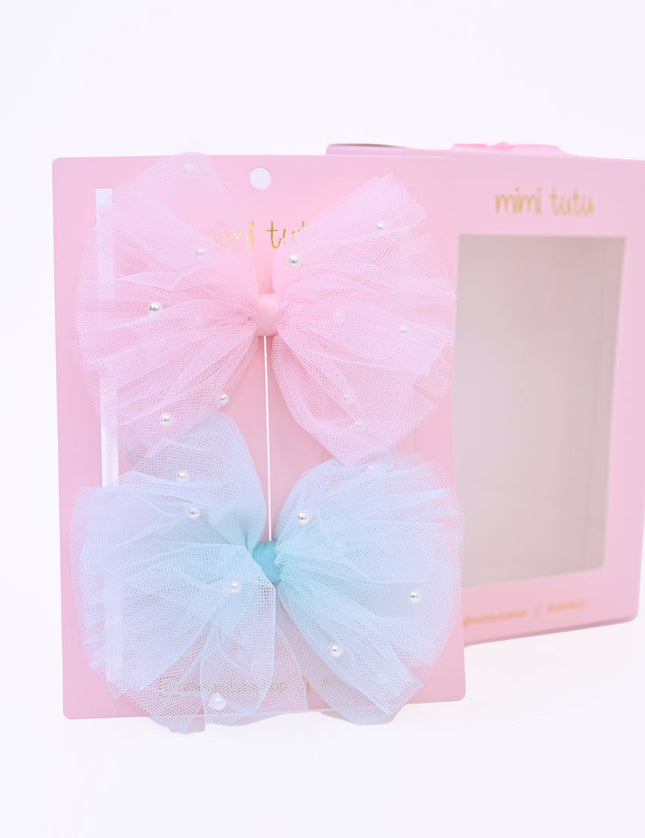 Kidsatelier-Tulleen-MTHC4204-tulle-bow-pearl-accented-hairclip-set