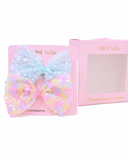 Kidsatelier-Tulleen-MTHC4202-sequin-bow-hairclip-set