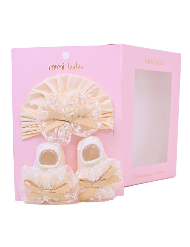 Yellow Lace Bow Ribbon Set