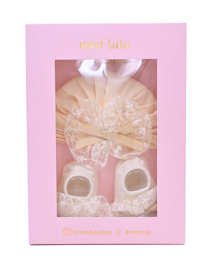 Yellow Lace Bow Ribbon Set