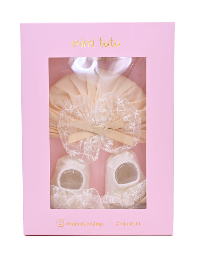 Yellow Lace Bow Ribbon Set