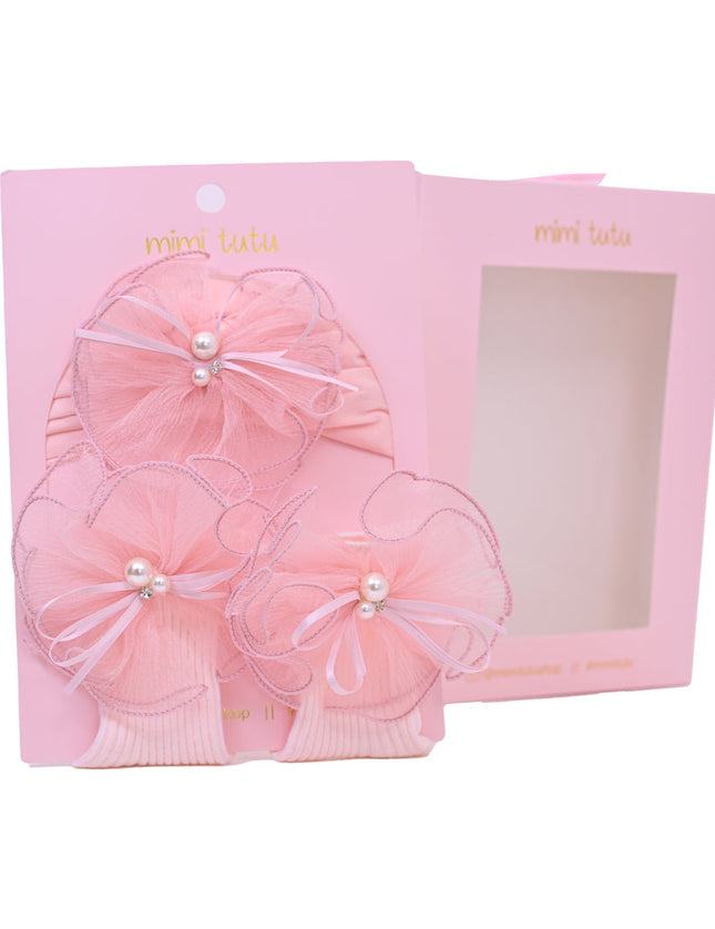 Kidsatelier-Tulleen-MTBGS4224-pink-pearl-flower-ribbon-gift-set