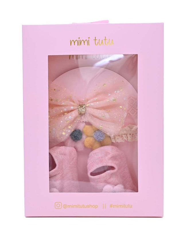 Multicolor Flower and Bow Gift Set