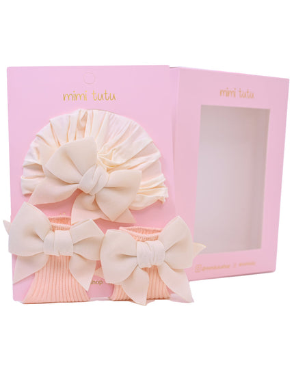 kidsatelier-tulleen-MTBGS4215-ivory-bow-pink-sock-gift-set