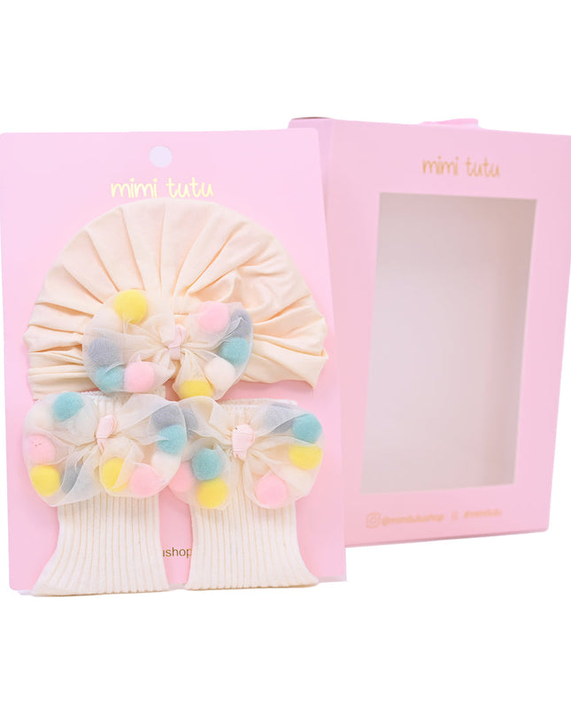 Ivory Multicolor Bow Gift Set