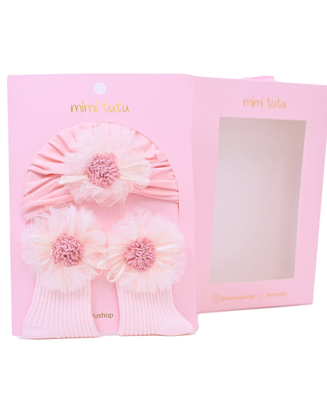 Pink Flower Ivory Petal Gift Set