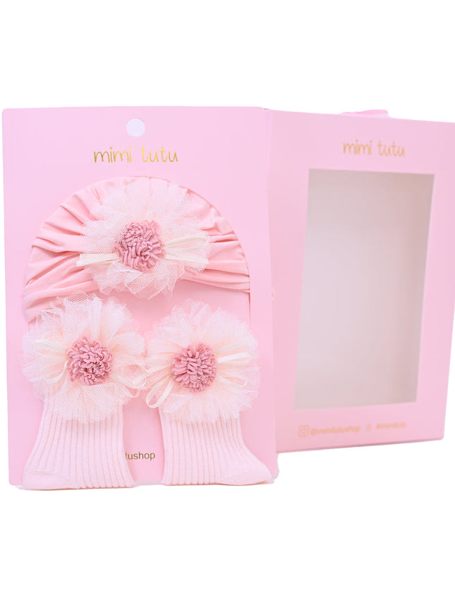 Pink Flower Ivory Petal Gift Set