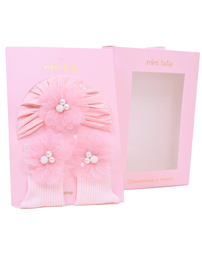 Pink Pearl Flower Gift Set