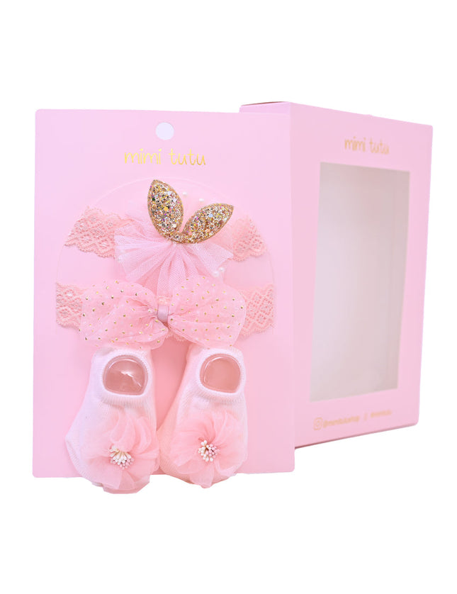 Kidsatelier-Tulleen-MTBGS4206-pink-flower-bow-gold-accent-gift-set