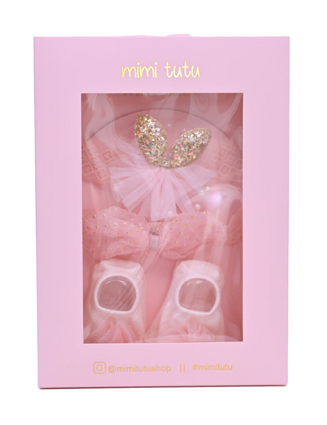 Kidsatelier-Tulleen-MTBGS4206-pink-flower-bow-gold-accent-gift-set