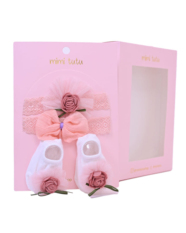 Pink Rose Ribbon and Bow Gift Set
