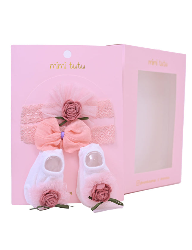 Pink Rose Ribbon and Bow Gift Set