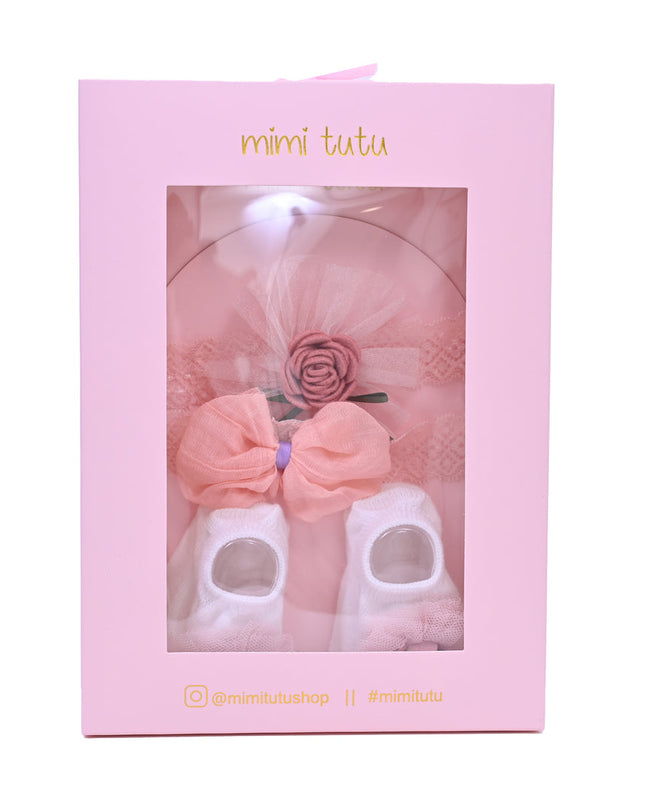 Pink Rose Ribbon and Bow Gift Set