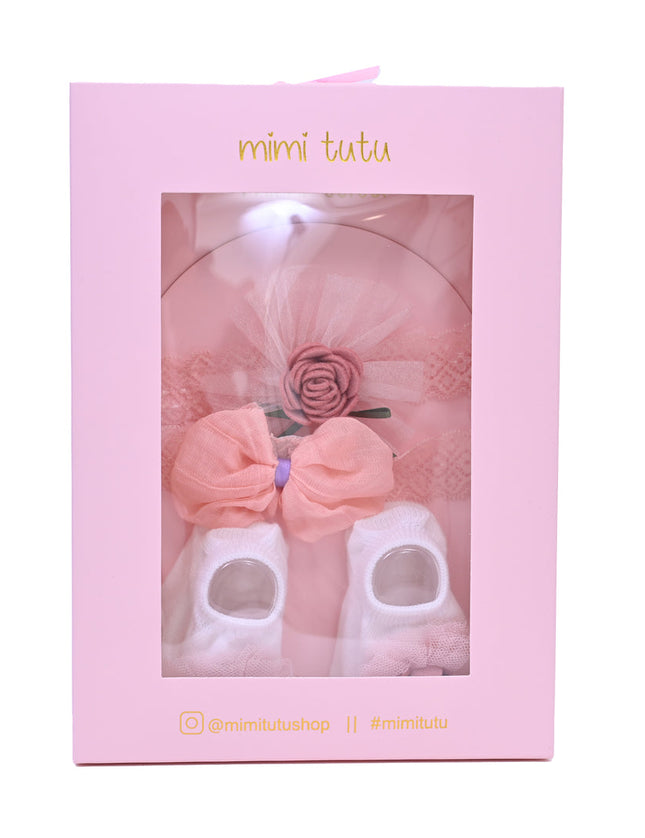 Pink Rose Ribbon and Bow Gift Set
