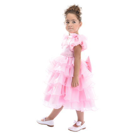 Pink Bonaventura Ruffle Dress