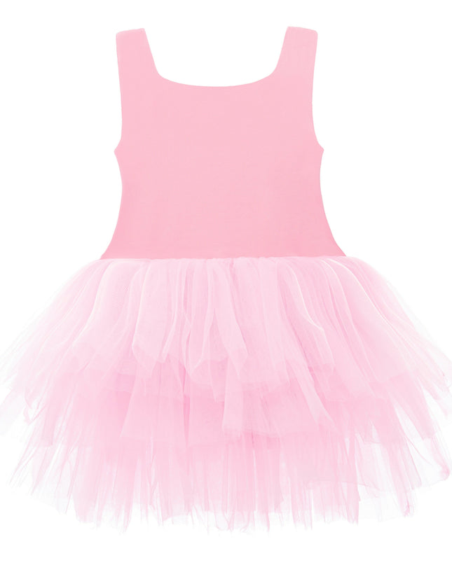 Pink Flamingo Solid Tutu Dress