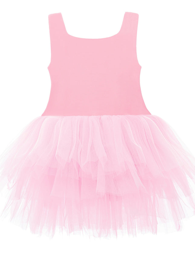 Pink Flamingo Solid Tutu Dress