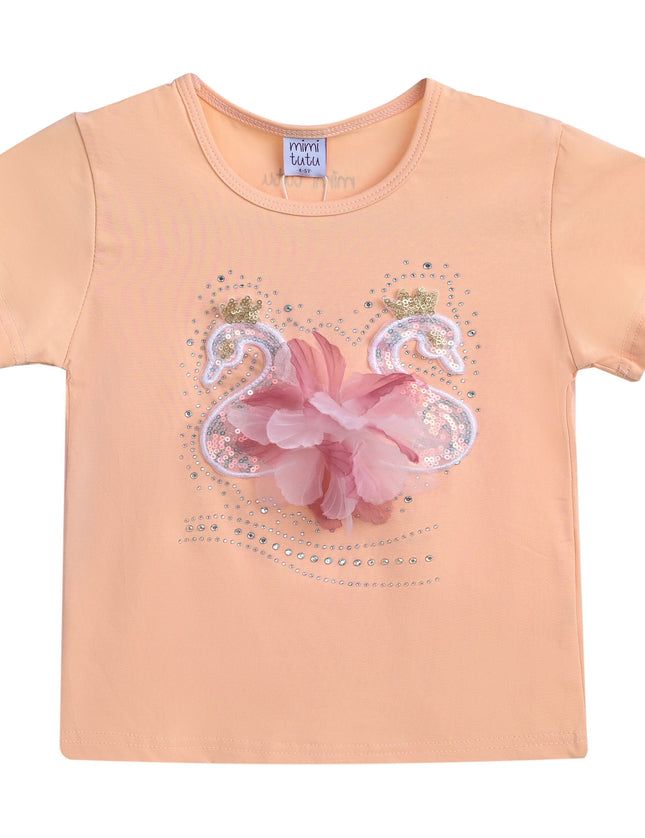 kids-atelier-mimi-tutu-kid-baby-girl-peach-swan-applique-t-shirt-mt4207-goose-pink