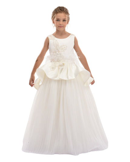 Ivory Belridge Floral Cascade Dress