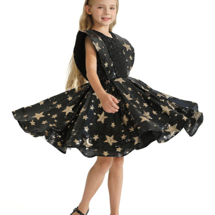 Black Starlit Rivior Dress